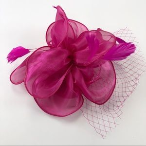 Elegant Pink Fascinator Hair Accessory